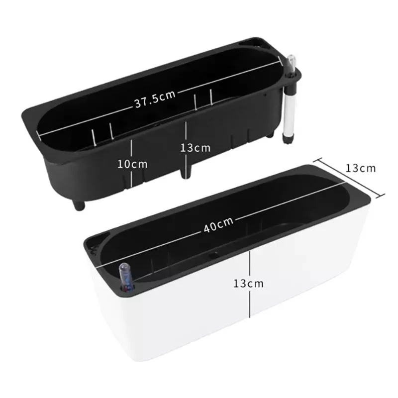 직사각형 게으른 꽃 냄비 화분 수경 플라스틱 꽃 냄비  - Automatic Plant Waterer 리뷰 및 가격